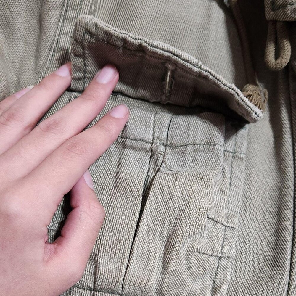 Abercrombie vintage quilted olive green jacket - Picture 7 of 7